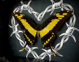 King Swallowtail Butterfly Barbwire Heart