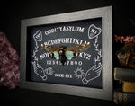 Blue ghost Cicada on Ouija Board