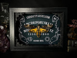 Deaths Head Moth on Ouija Board