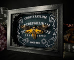 Deaths Head Moth on Ouija Board